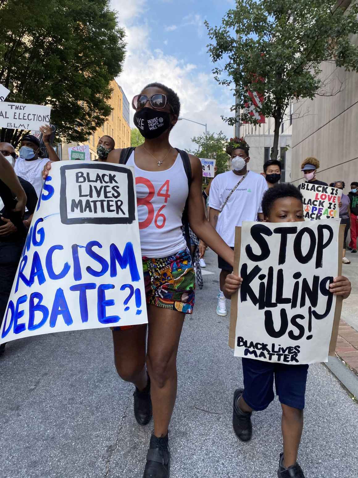 Protestors for black lives matter
