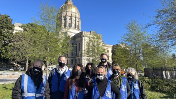 legal observers in front of capitol