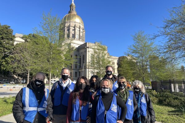 legal observers in front of capitol