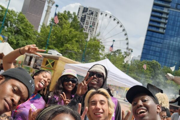 Atlanta Juneteenth group photo with volunteers and interns