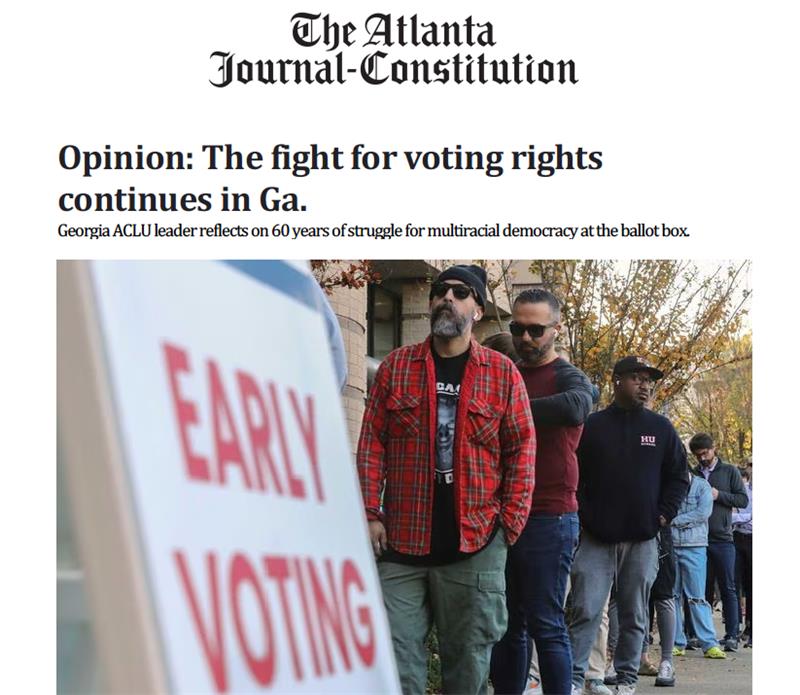 60th Anniversary: The Fight For Voting Rights Continues - ACLU of Georgia