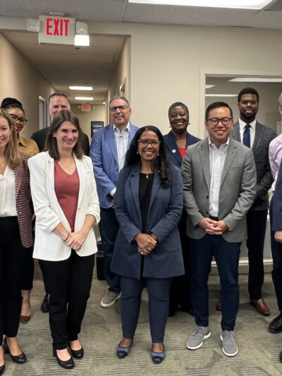 Leadership Atlanta Class of 2024 group photo at ACLU of Ga offices