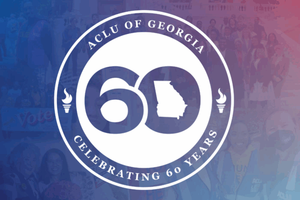 60th anniversary celebration logo with background