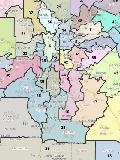 Plaintiffs’ Proposed State Senate Plan in South Metro Atlanta