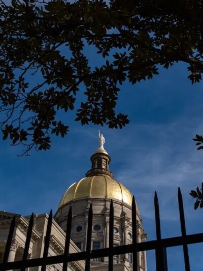 The gold dome of the Georgia Capitol building