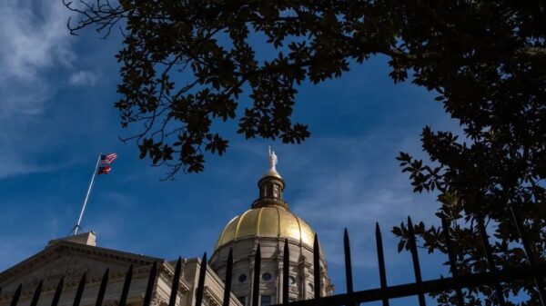 The gold dome of the Georgia Capitol building