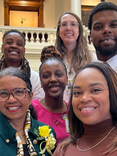 ACLU of Georgia staff at the capitol 2024