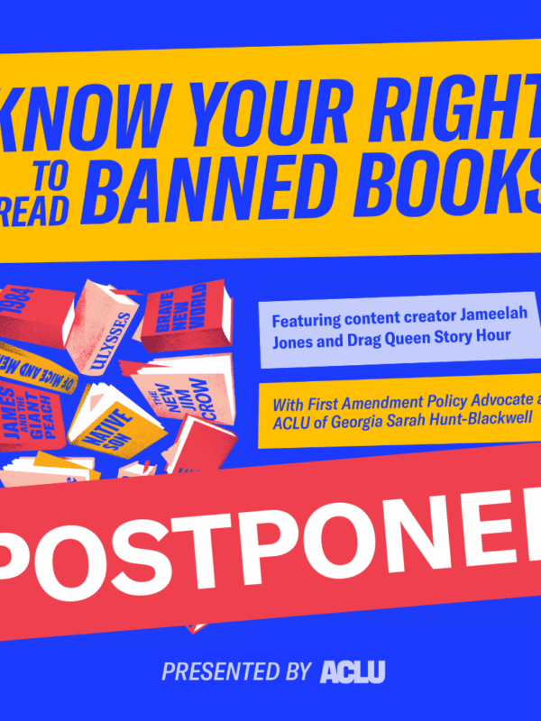 banned books event postponed