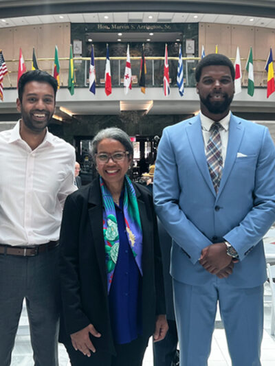 ACLU of Georgia staff and friend during Law Day 2025 at Atlanta City Hall
