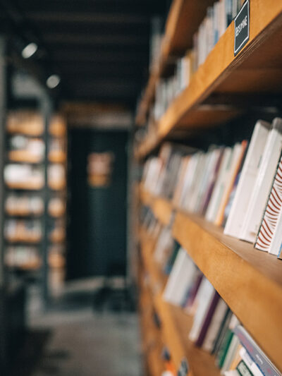 A bookshelf.
