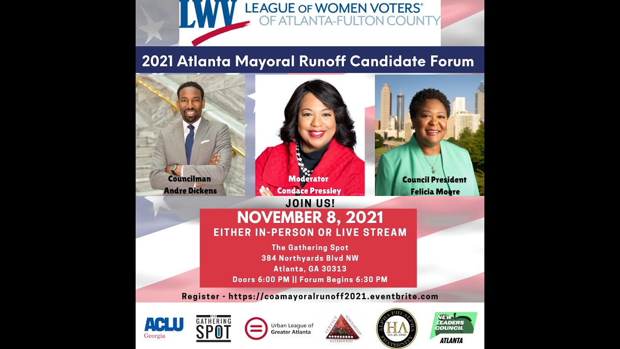 City of Atlanta Mayoral Candidate Runoff Forum 2021