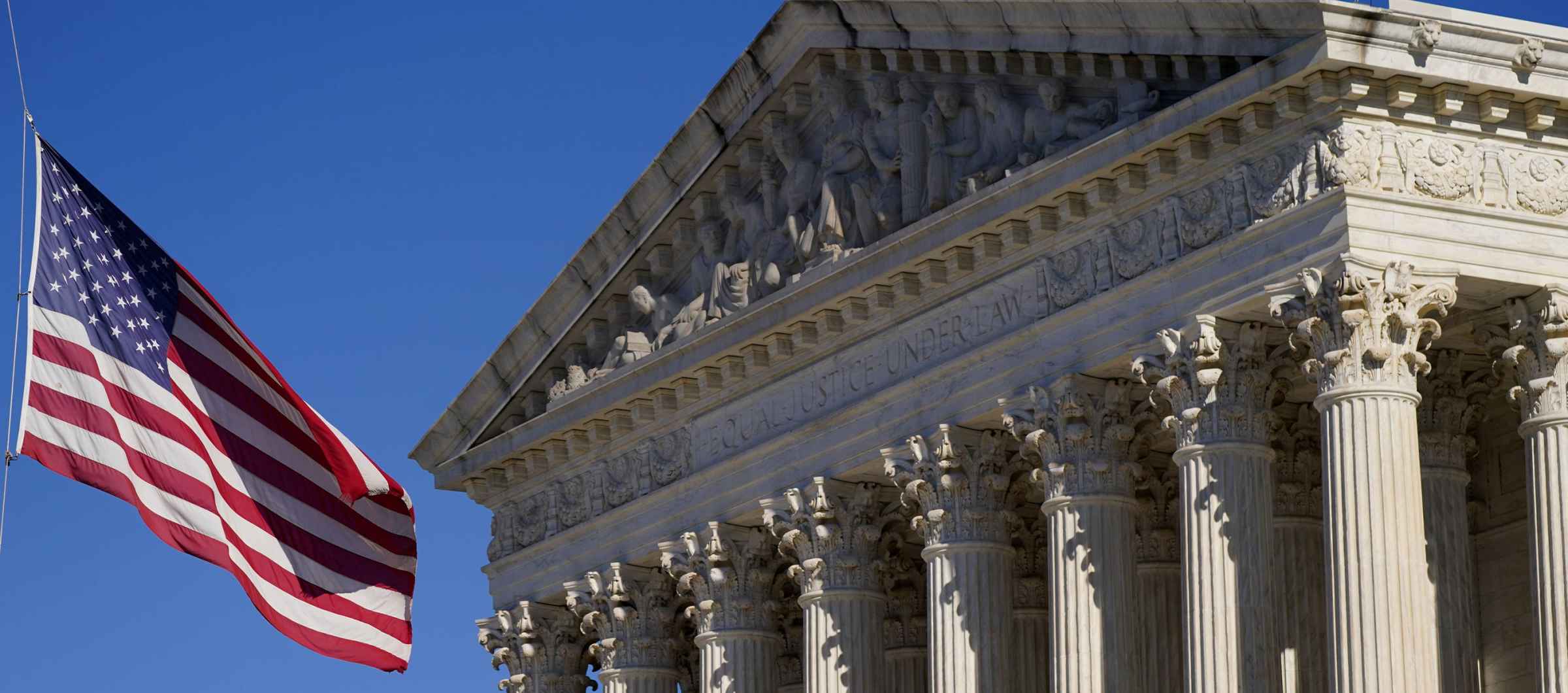 us flag in front of scotus