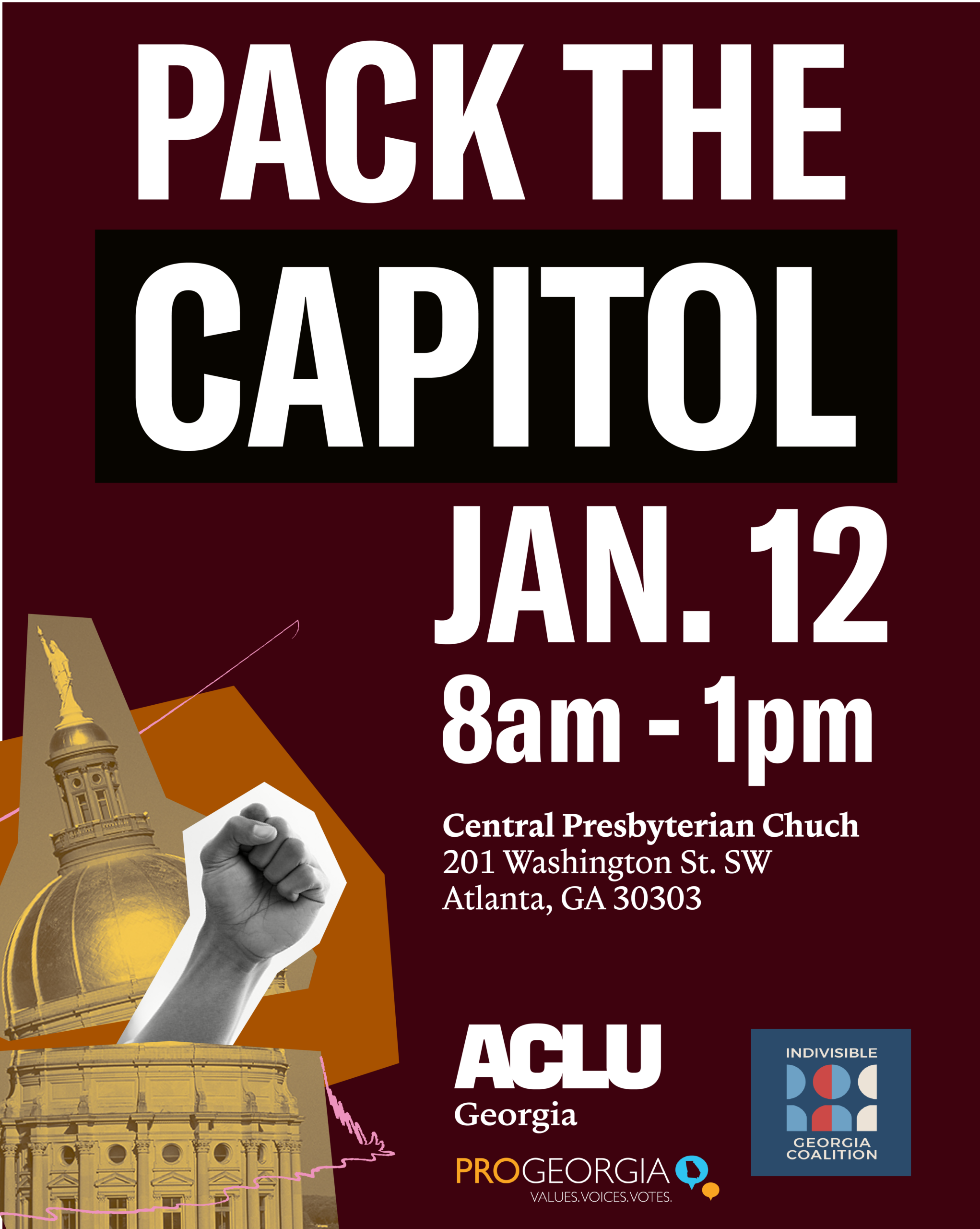 pack the capitol event information graphic