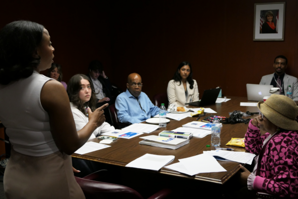 ACLU of Georgia staff informing volunteers on Sine Die 2026