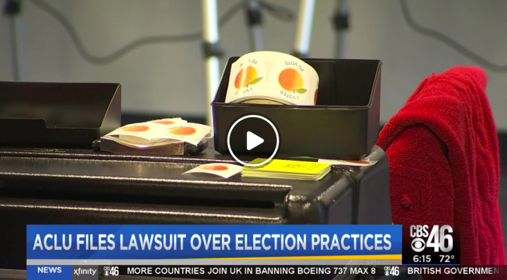ACLU Files Lawsuit Over election Practices