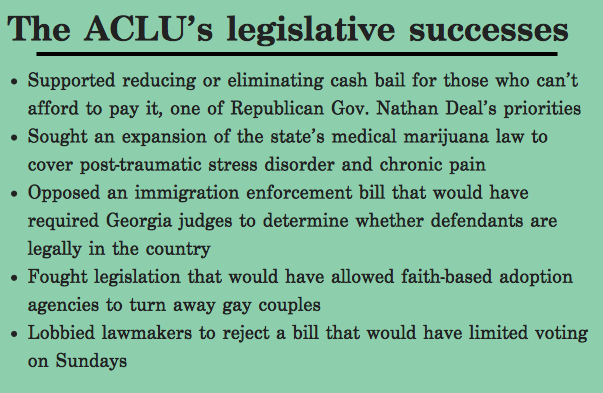 ACLU's legislative successes