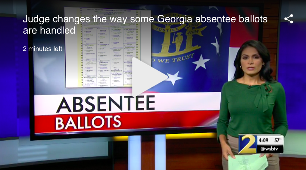 Judge changes the way some Georgia absentee ballots are handled
