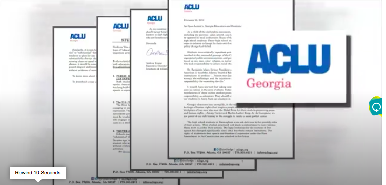 ACLU of Georgia letter to Superintendents