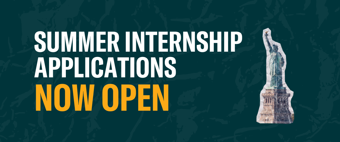 Summer Internship Applications Now Open