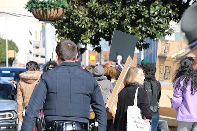 Woke Wednesday Protesters with Capitol Police 