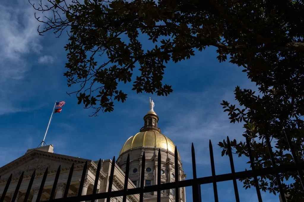 The gold dome of the Georgia Capitol building