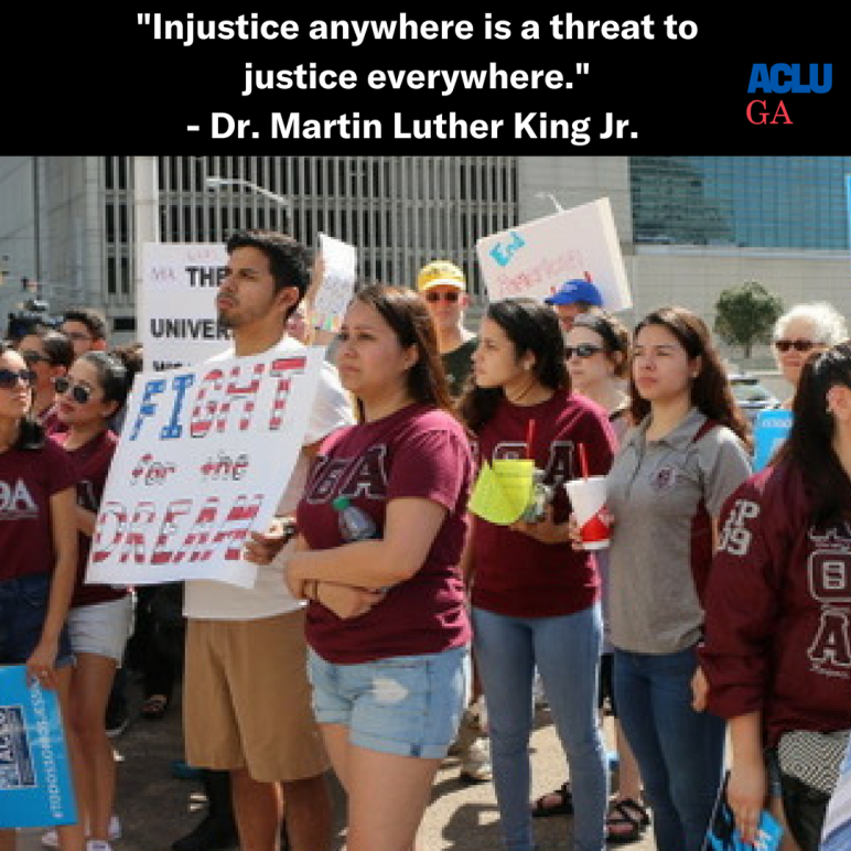 "Injustice anywhere is a threat to justice everywhere." - Dr. Martin Luther King, Jr.