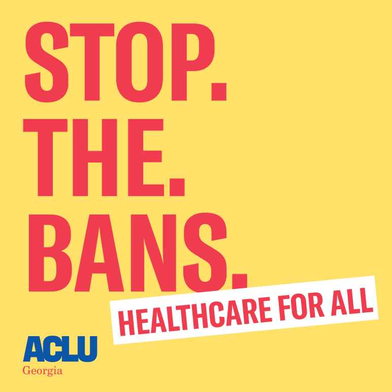 Stop. The. Bans. Healthcare for all. 