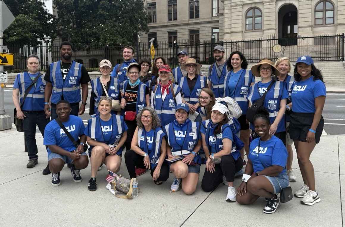 group of aclu of georgia legal observers