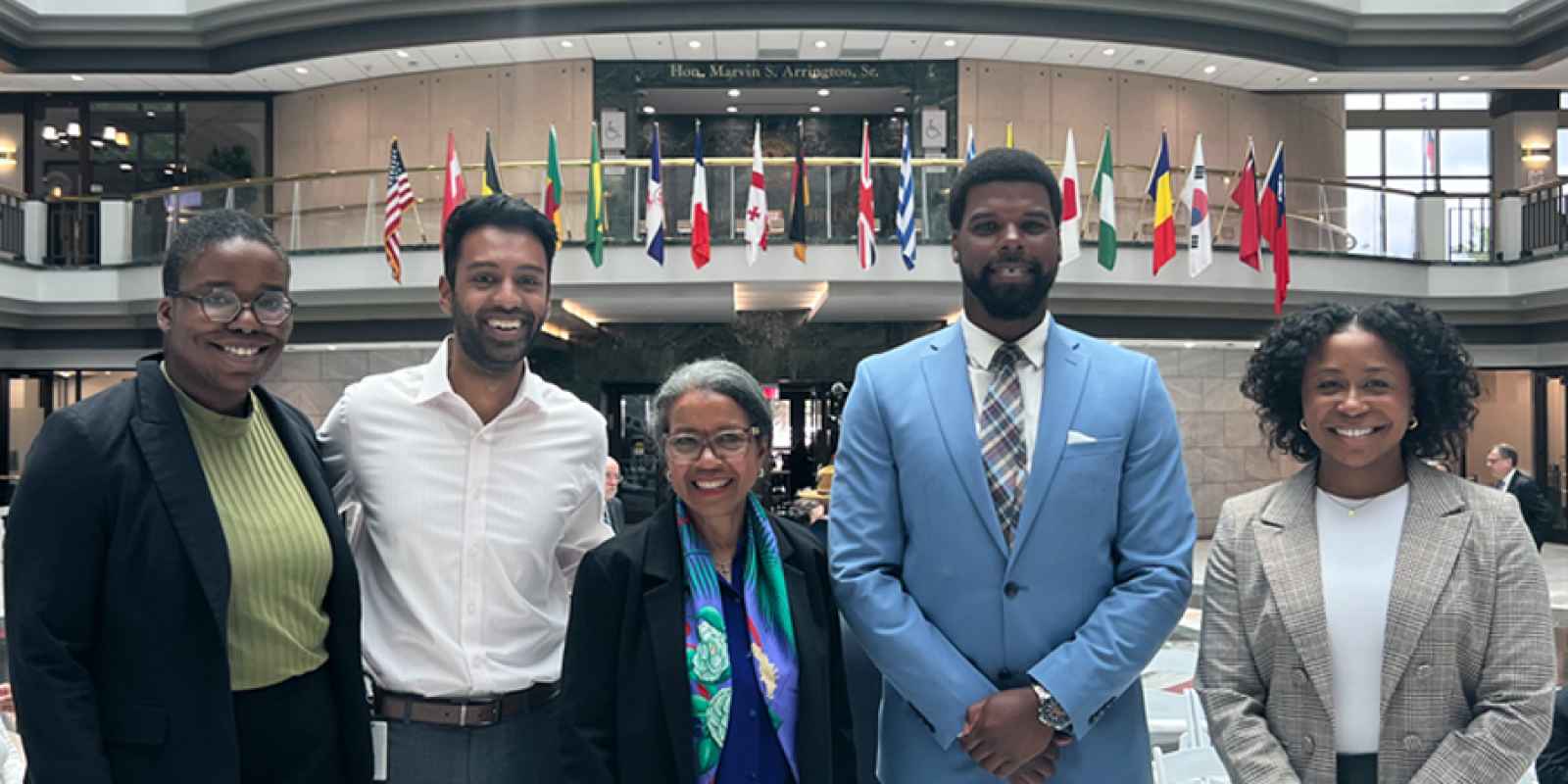 ACLU of Georgia staff and friend during Law Day 2025 at Atlanta City Hall