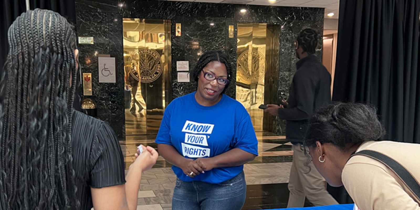 ACLU staff tabling at Law Day 2025