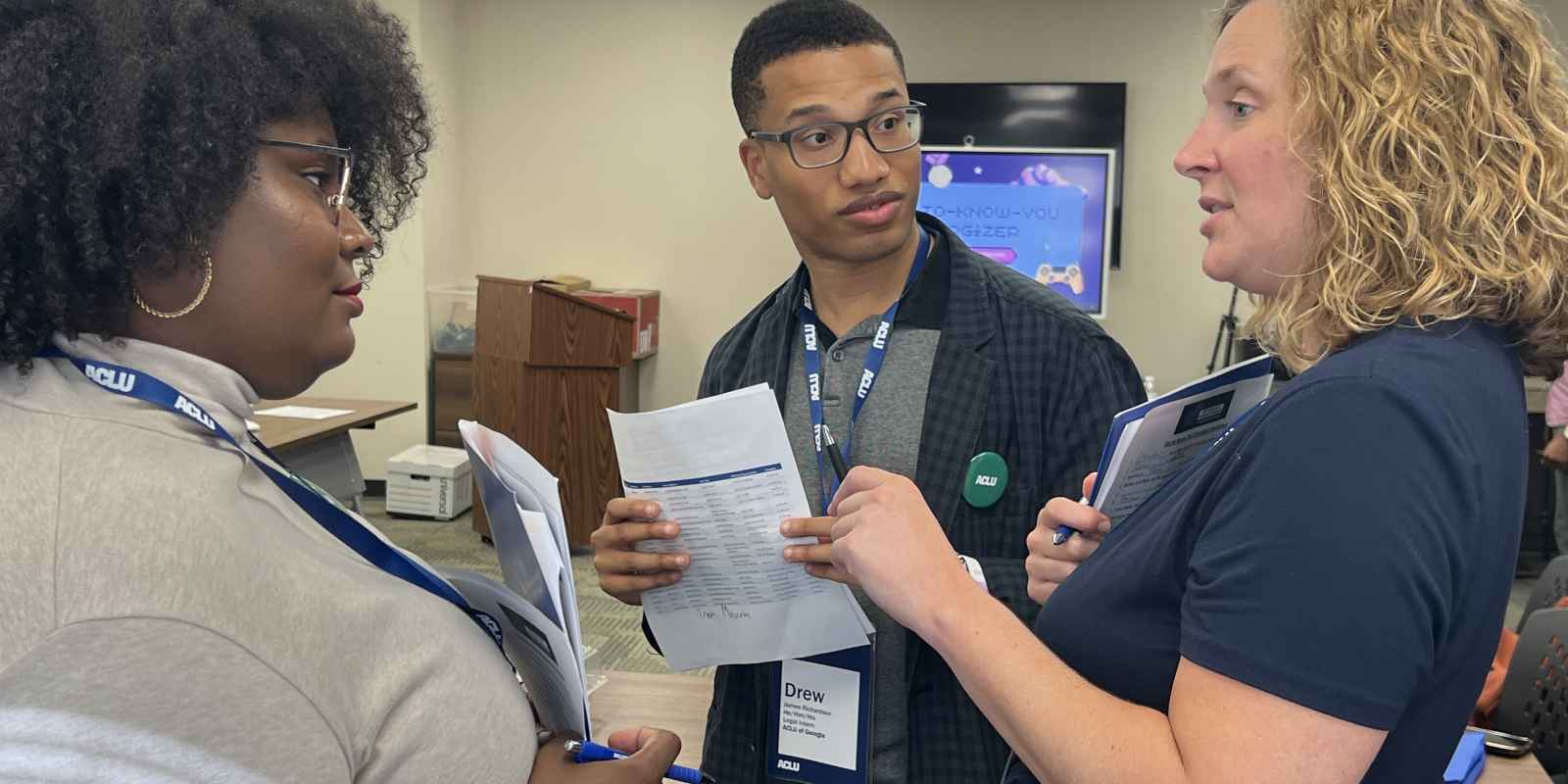 SLIP participants at the ACLU of Georgia offices