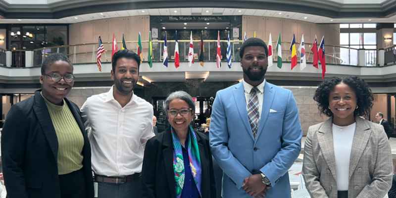 ACLU of Georgia staff and friend during Law Day 2025 at Atlanta City Hall