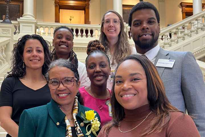 ACLU of Georgia staff at the capitol 2024