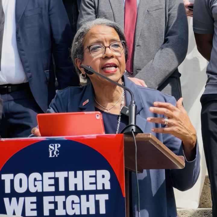 ACLU of Georgia Executive Director Andrea Young speaking at Big Bethel Church in Atlanta