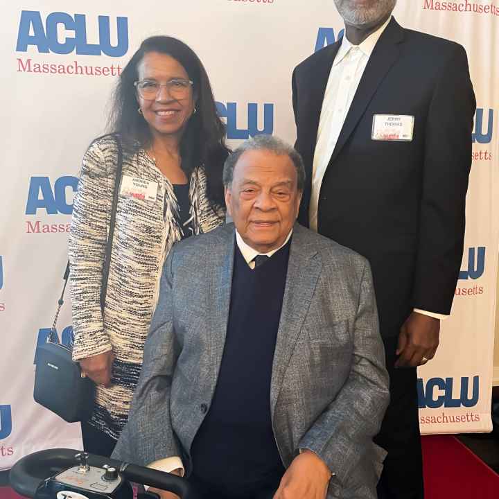 Bill of Rights Dinner with civil rights leader, Andrew J. Young, ACLU Director Andrea Young & her husband, Jerry Thomas