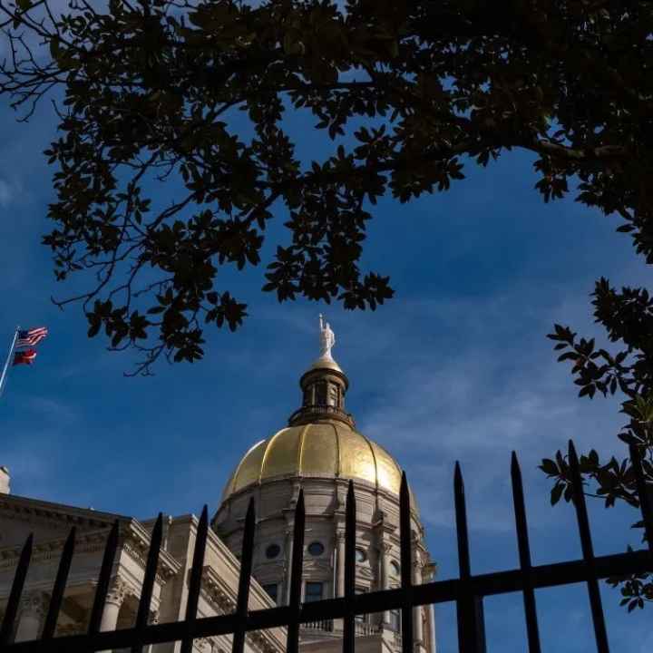 The gold dome of the Georgia Capitol building