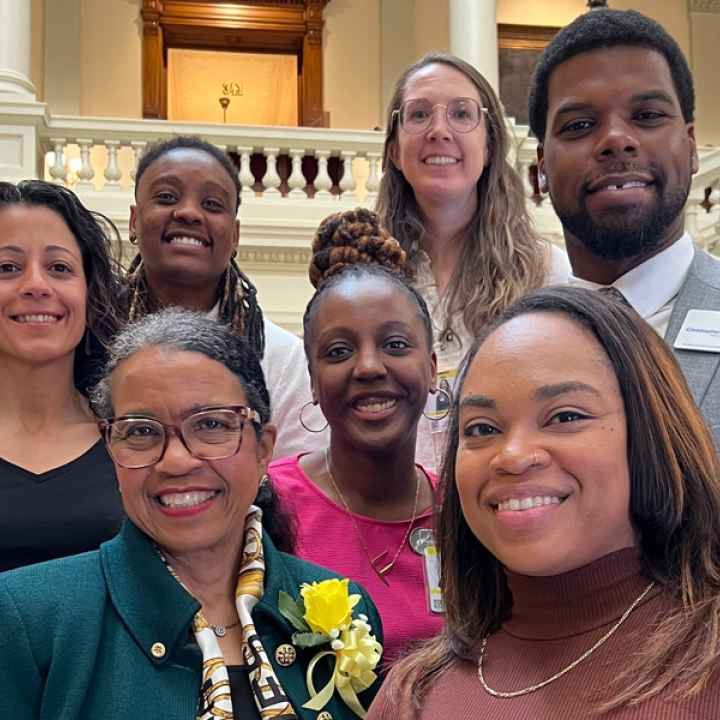 ACLU of Georgia staff at the capitol 2024
