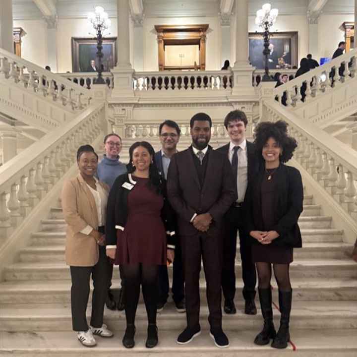 Policy and Advocacy team at the capitol, Crossover Day 2025